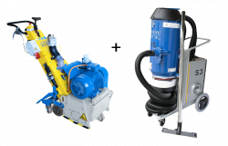 Von Arx VA-30SH 400V Scarifier + Von Arx S301EU Vacuum Cleaner