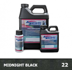 Ameripolish SureLock concrete dye, color: Midnight Black