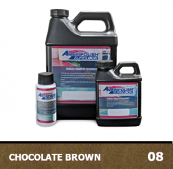 Ameripolish SureLock concrete dye, color: Chocolate Brown