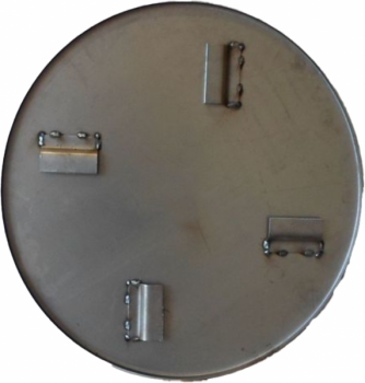 Wear-resistant steel pan 600 mm, 4 blades