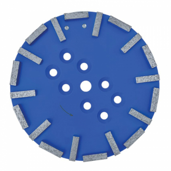 VonArx floor grinder disc 250 blue, soft concrete , 20 diamond segments