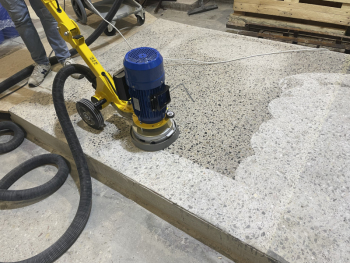 VonArx FG250S single-phase mono disc surface grinder + vacuum cleaner Von Arx S201-EU