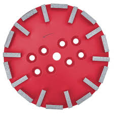 VonArx floor grinder disc 250 Red, hard concrete, 20 diamond segments