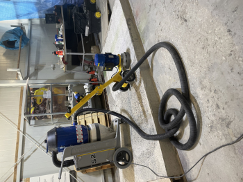 VonArx FG250S single-phase mono disc surface grinder + vacuum cleaner Von Arx S201-EU