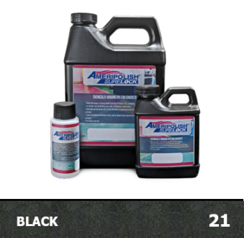 Ameripolish SureLock concrete dye, color: Black