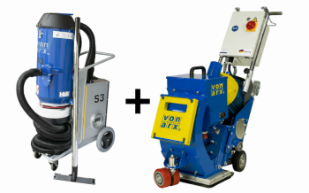 Von Arx S210E40R śrutownica elektryczna + odkurzacz VON ARX S301-EU