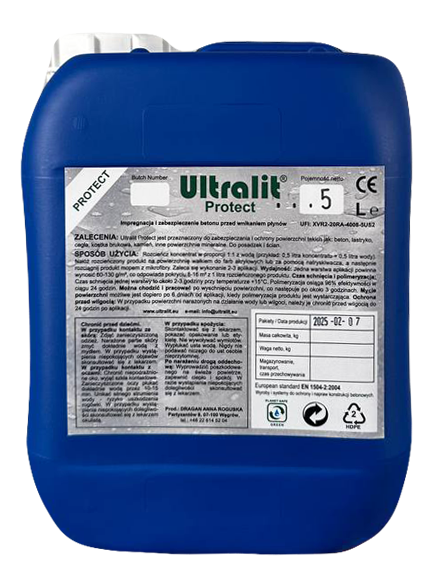 Ultralit Protect, impregnat do betonu koncentrat z wodą 1:1