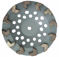 Алмазный диск EX 125 мм для шлифования XC Turbocup DGWK12 по бетону средней твердости