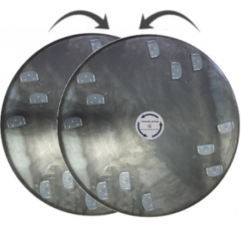 Комплект дисков для шпателя 2x920 мм с 12 держателями XCQ Lavina