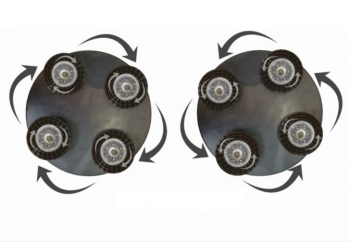 Комплект дисков к затирочной машине 2х920 / 940 / 970мм с 4-мя вращающимися головками на липучке